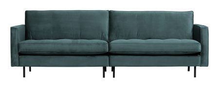BePureHome Bank 'Rodeo' 3-zits, Velvet, kleur Teal