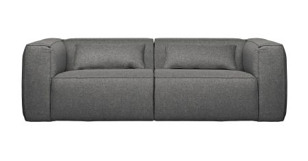 WOOOD Exclusive Bank 'Bean' 3,5-zits, kleur Middengrijs