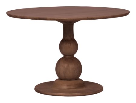 BePureHome Ronde Eettafel 'Blanco' Ø120cm, kleur Walnoot