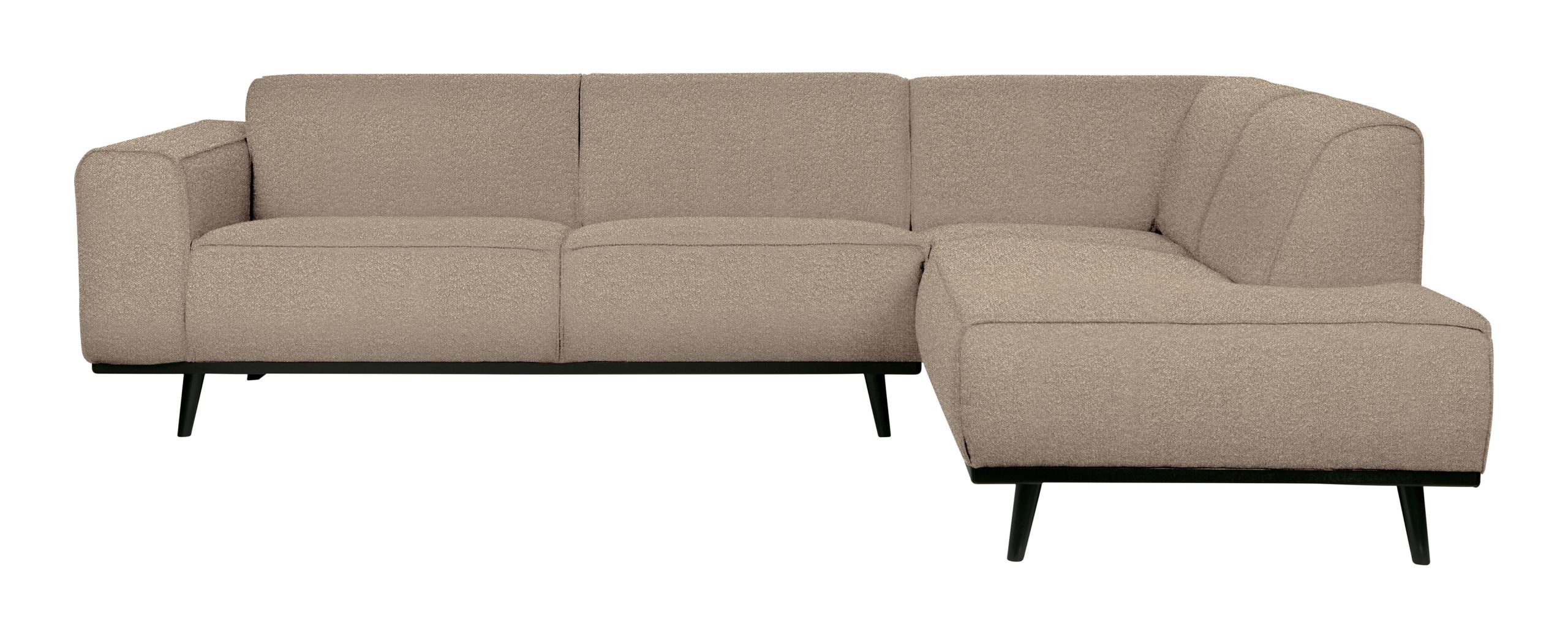 BePureHome Hoekbank 'Statement' Rechts, Bouclé, kleur Beige
