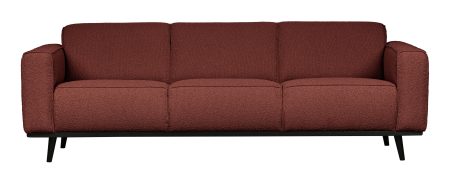 BePureHome Bank 'Statement' 3-zits, Bouclé, kleur Chestnut