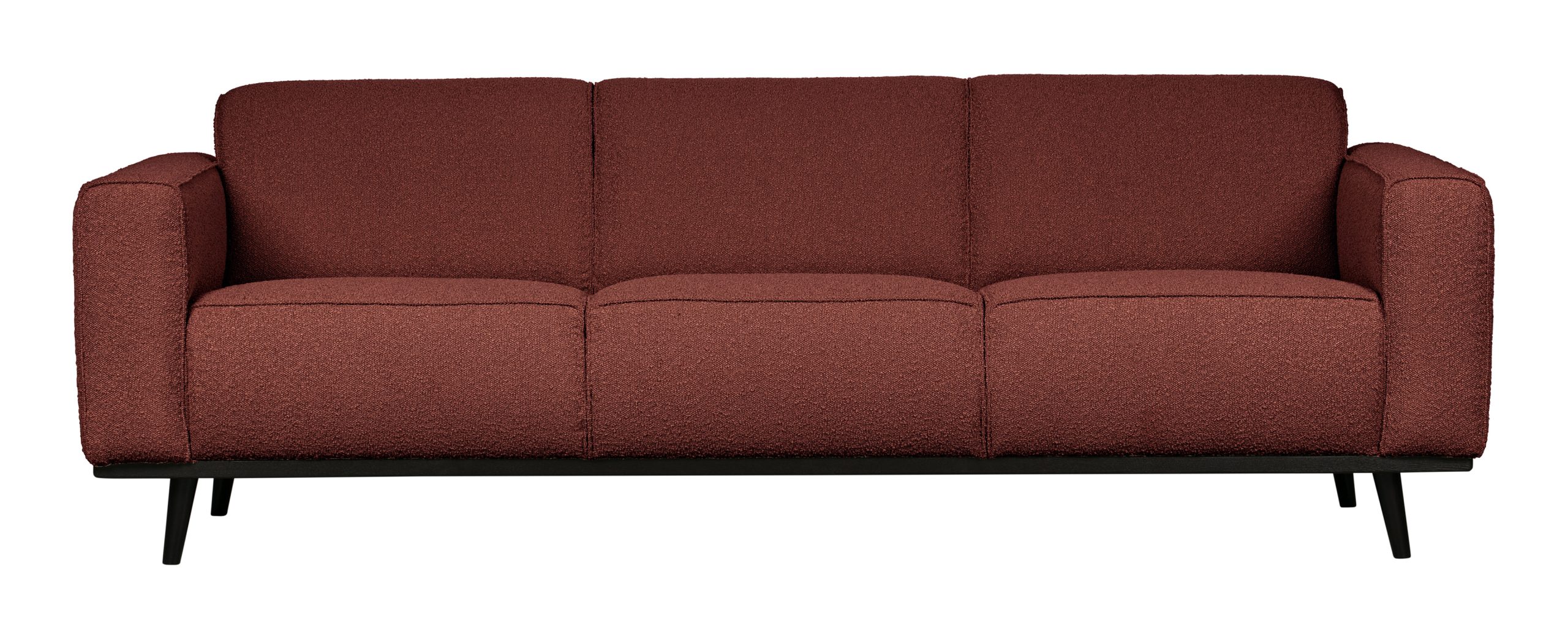 BePureHome Bank 'Statement' 3-zits, Bouclé, kleur Chestnut