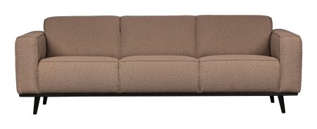 BePureHome Bank 'Statement' 3-zits, Bouclé, kleur Nougat