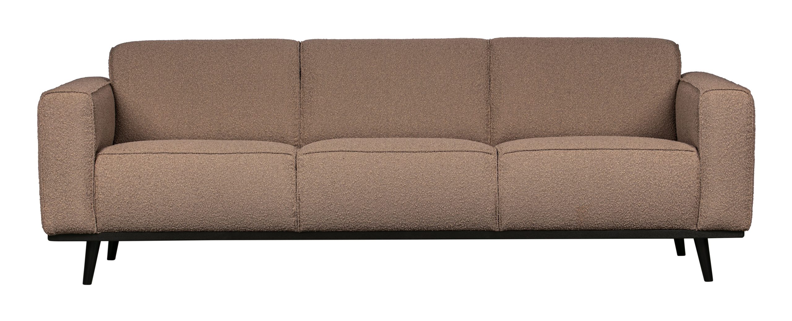 BePureHome Bank 'Statement' 3-zits, Bouclé, kleur Nougat