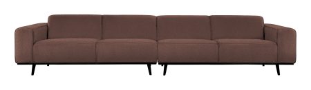 BePureHome Bank 'Statement' 4-zits XL, Bouclé, kleur Coffee