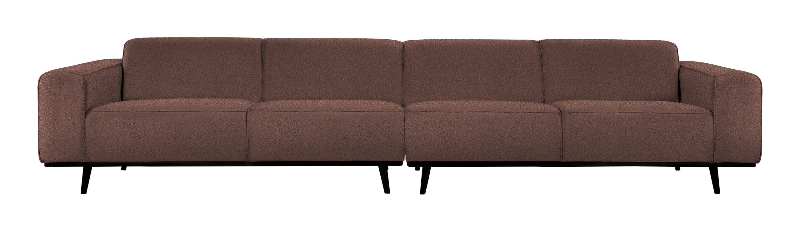 BePureHome Bank 'Statement' 4-zits XL, Bouclé, kleur Coffee