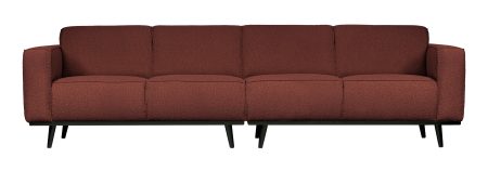 BePureHome Bank 'Statement' 4-zits, Bouclé, kleur Chestnut