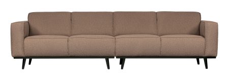 BePureHome Bank 'Statement' 4-zits, Bouclé, kleur Nougat