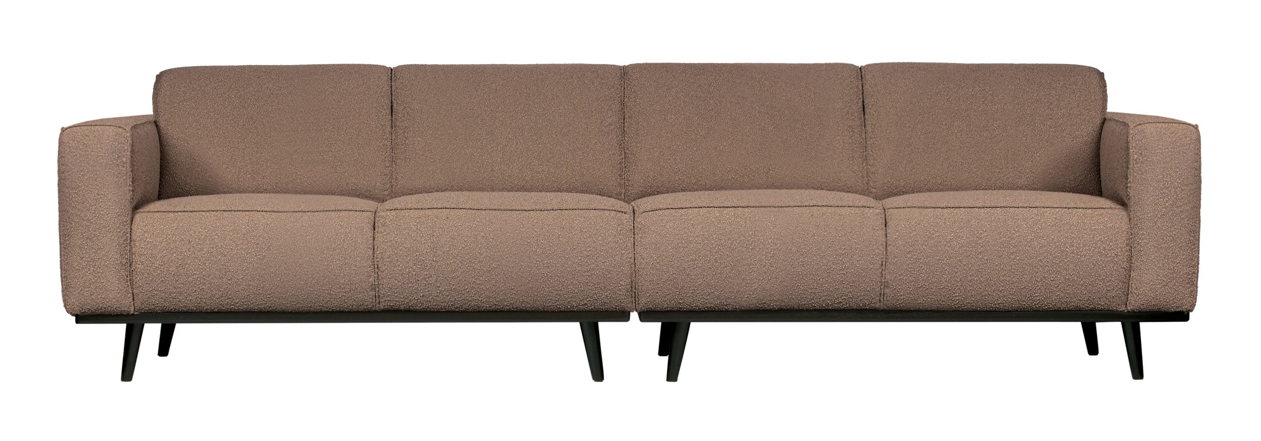 BePureHome Bank 'Statement' 4-zits, Bouclé, kleur Nougat