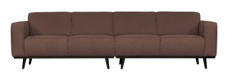 BePureHome Bank 'Statement' 4-zits, Bouclé, kleur Coffee