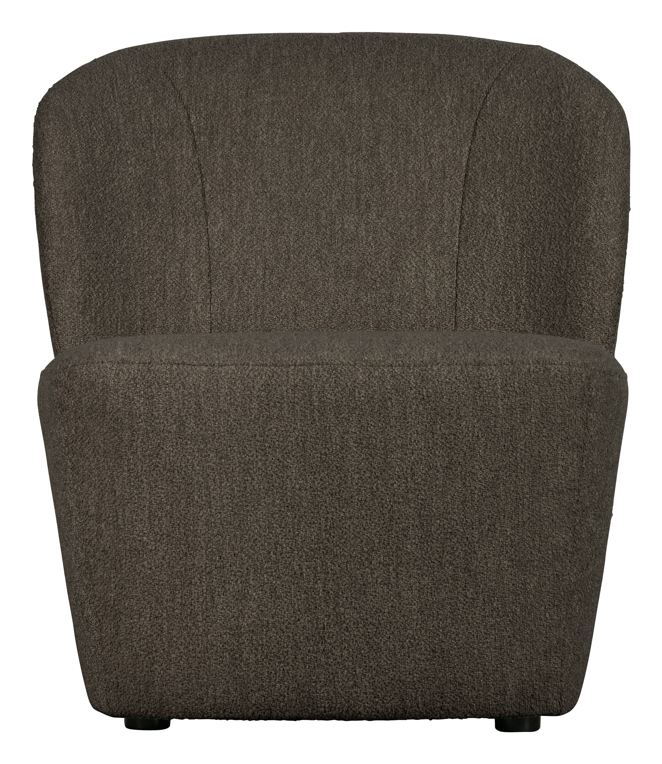 vtwonen Fauteuil 'Lofty' Bouclé, kleur Bruin