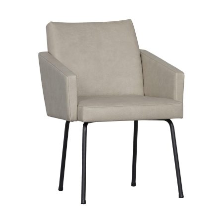 BePureHome Mount armstoel leerlook naturel