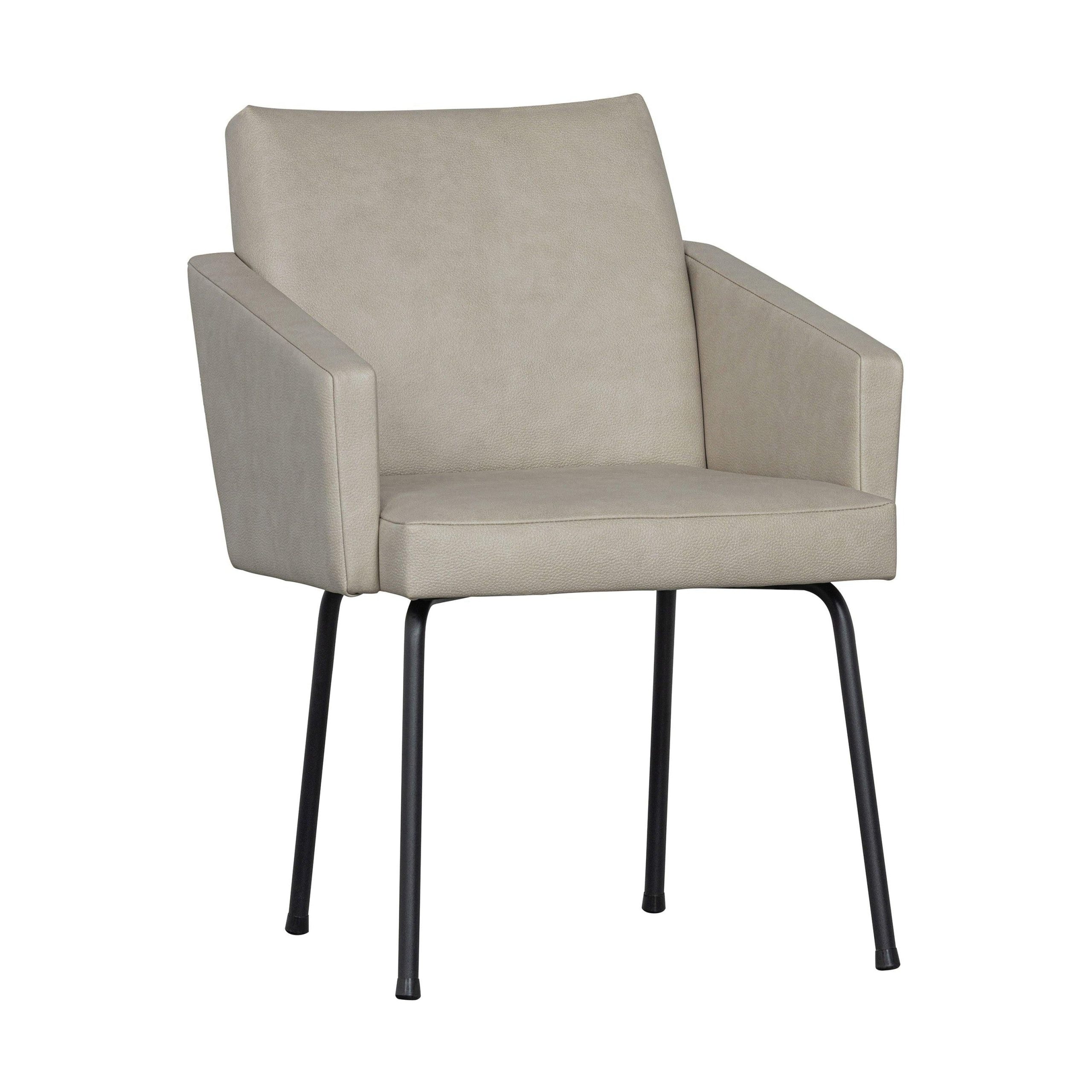 BePureHome Mount armstoel leerlook naturel