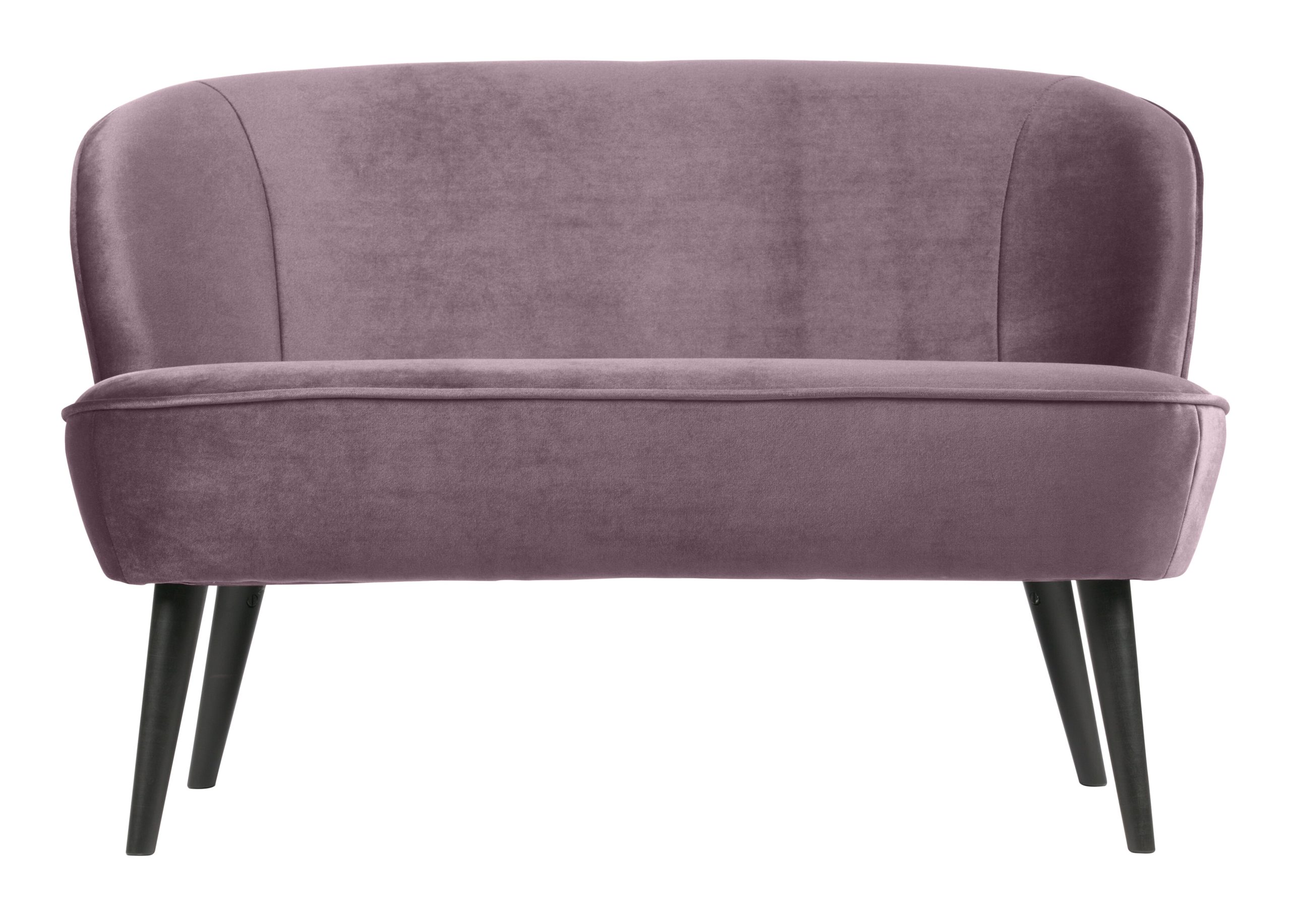 WOOOD Bankje 'Sara' Velvet, kleur Lila