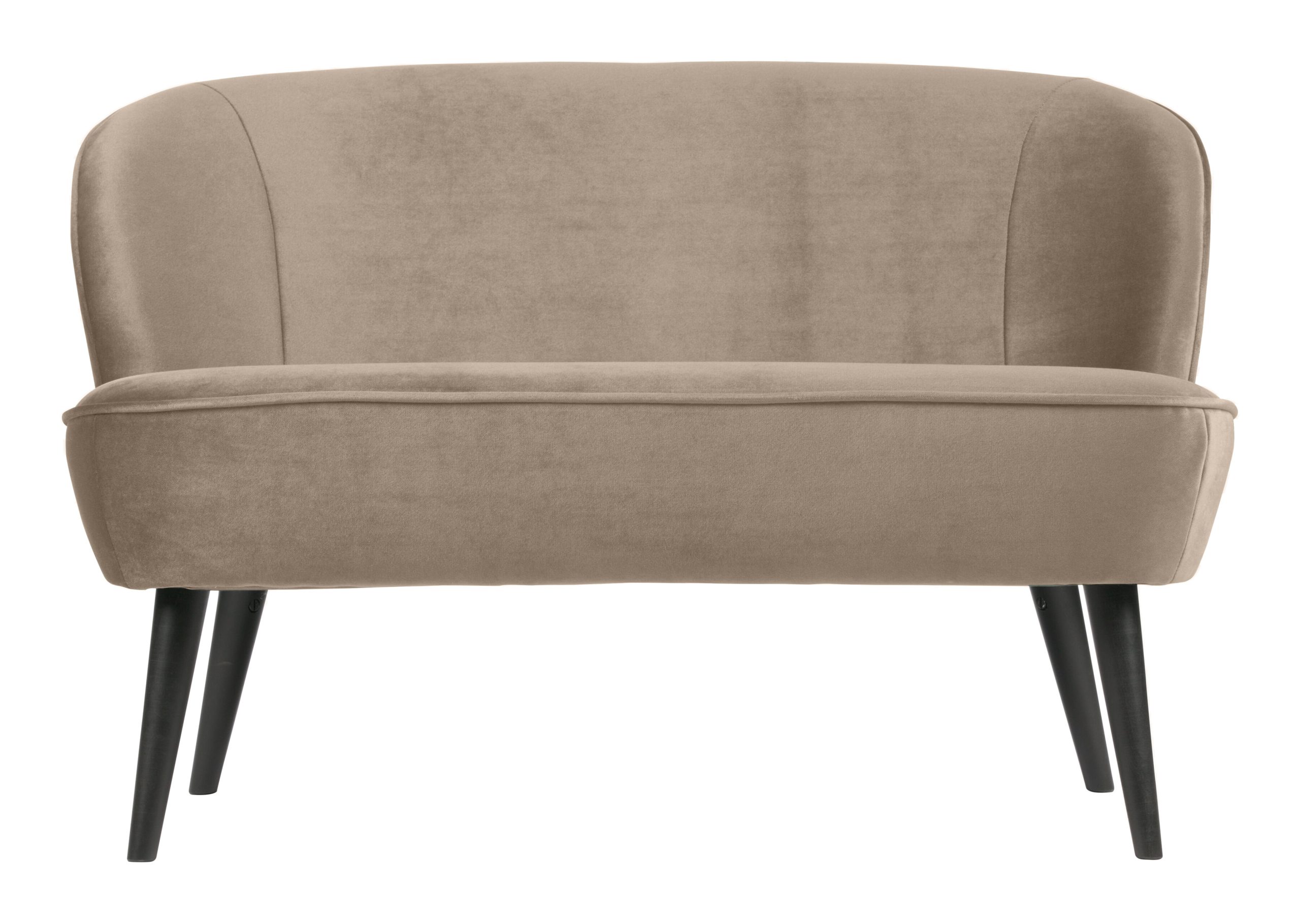 WOOOD Bankje 'Sara' Velvet, kleur Khaki