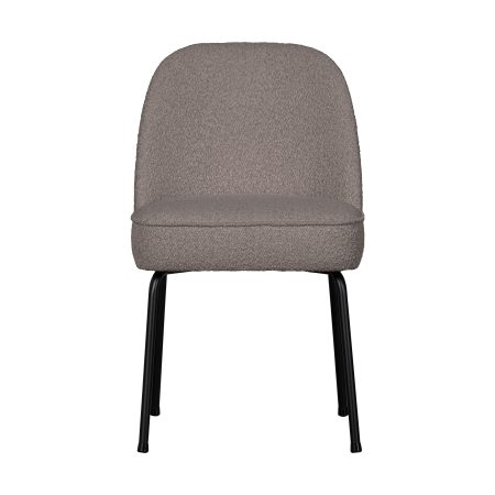 BePureHome Vogue eetkamerstoel bouclé nougat