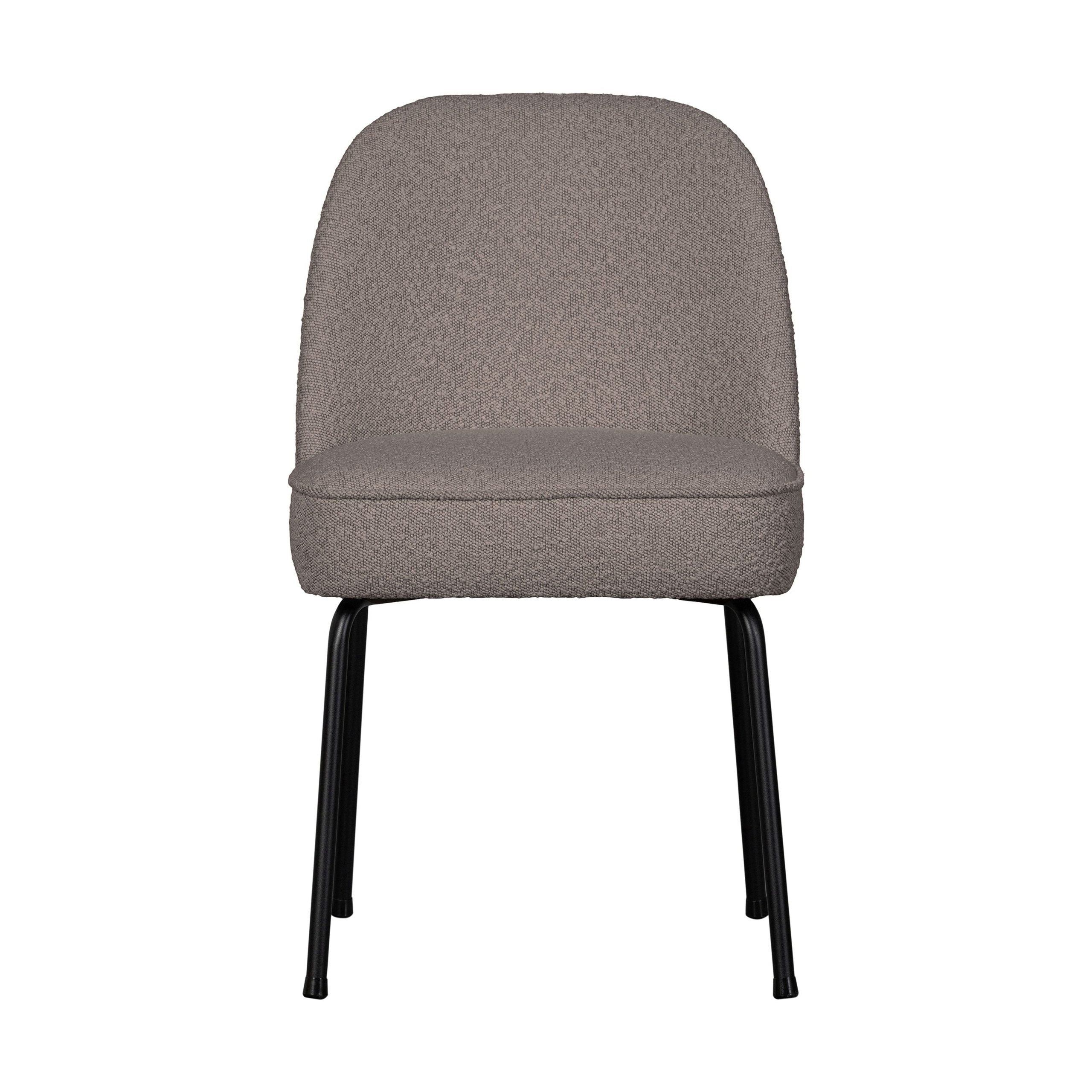 BePureHome Vogue eetkamerstoel bouclé nougat