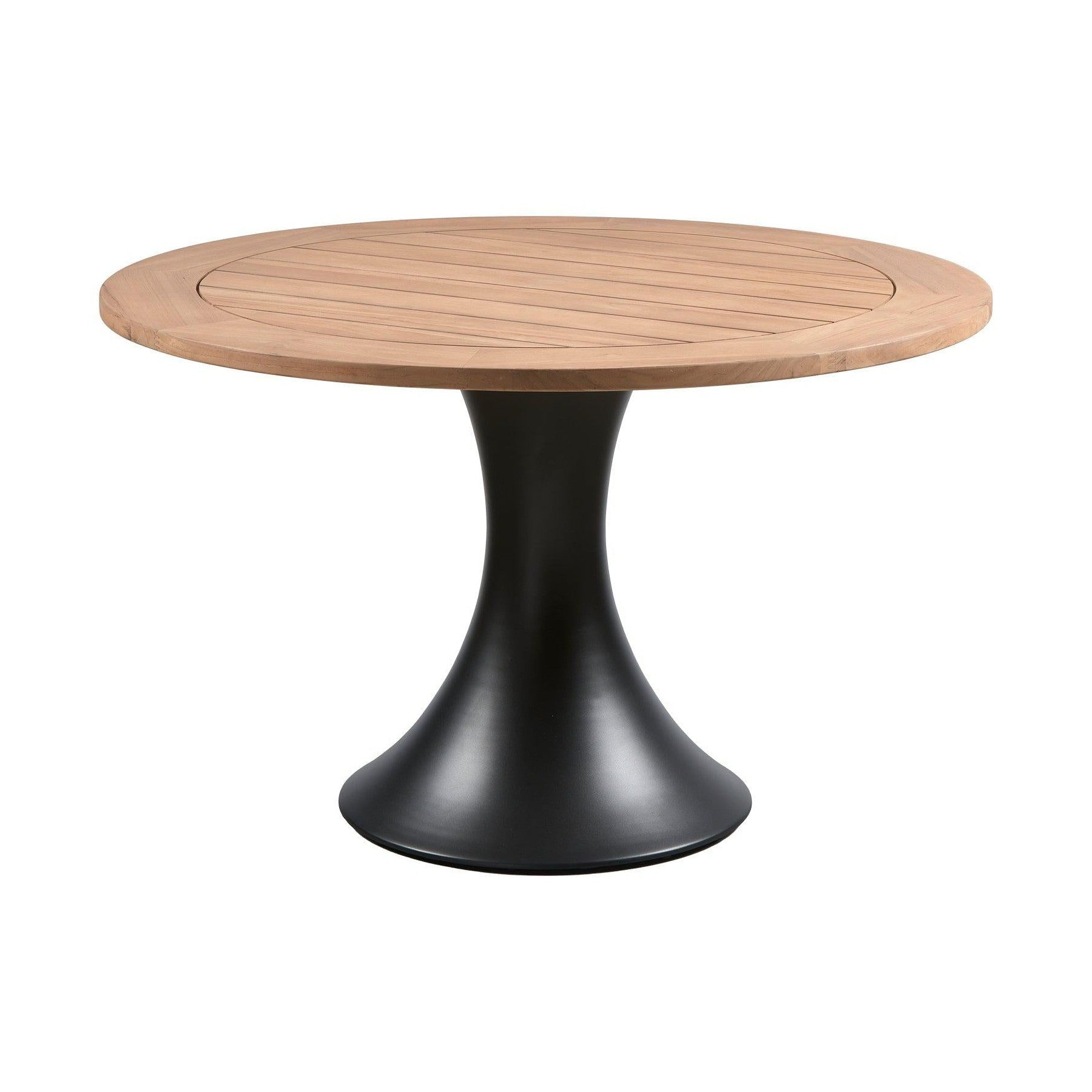 Exotan Charley tuintafel Rond Ø122 cm aluminium/teak naturel