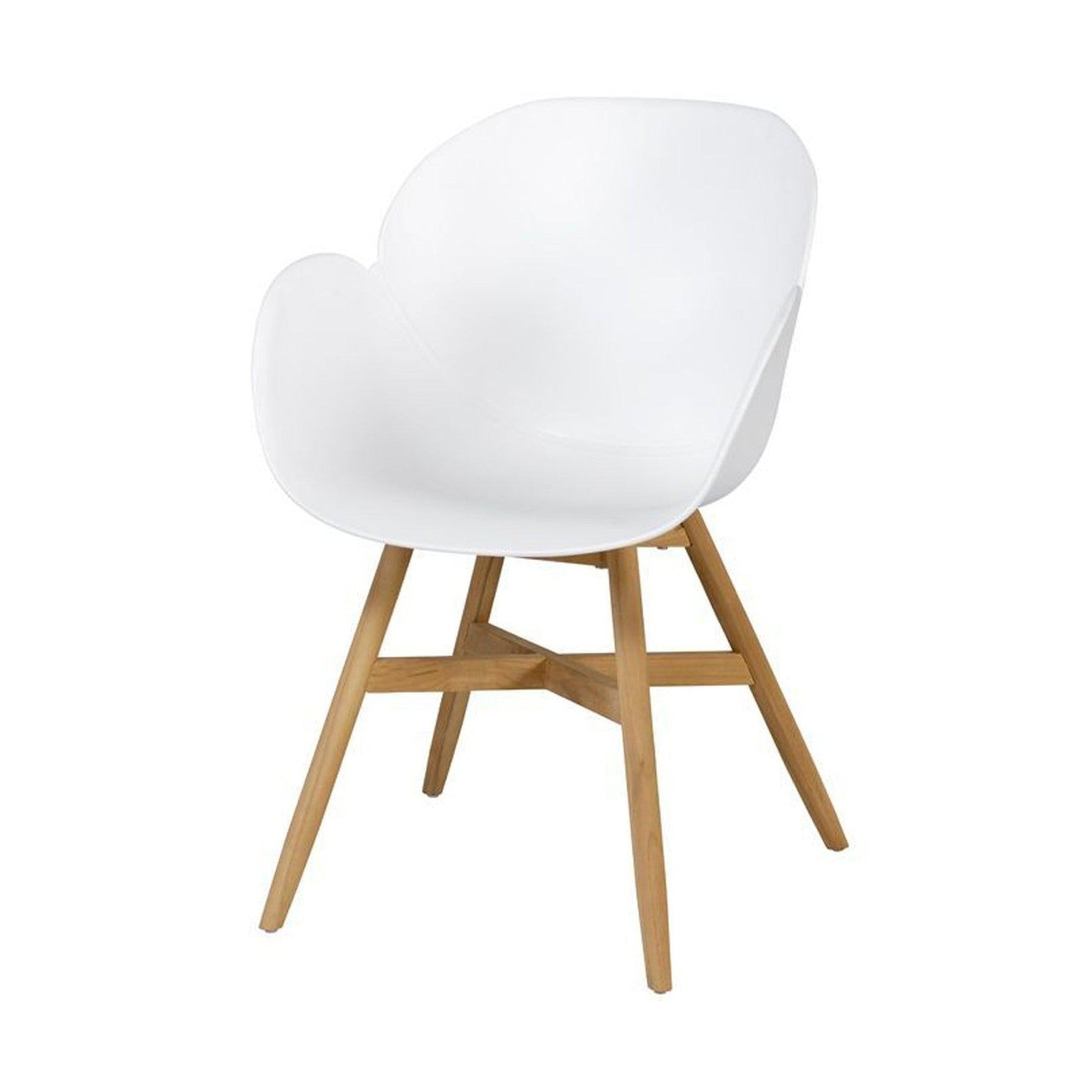 Exotan Tulip fauteuil teak wit