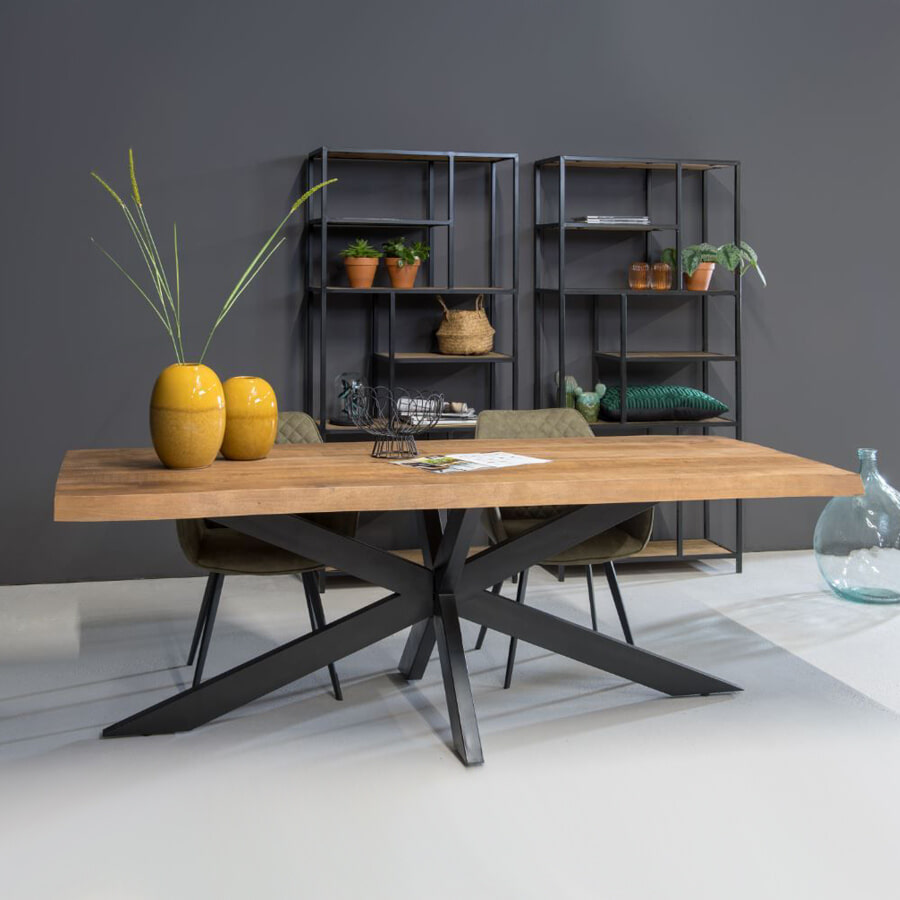 Brix Eettafel 'Tree Top' Spider, 220 x 100cm
