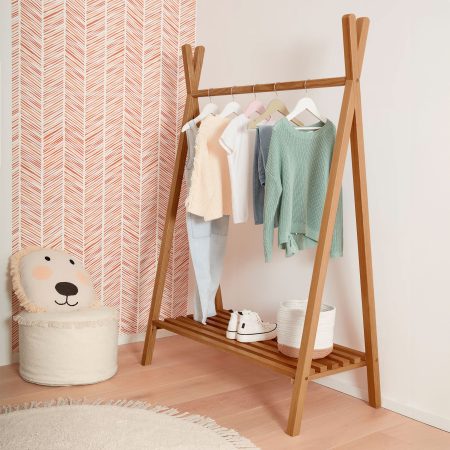 Kave Home Kledingrek 'Maralis', 100 x 50cm, kleur Naturel