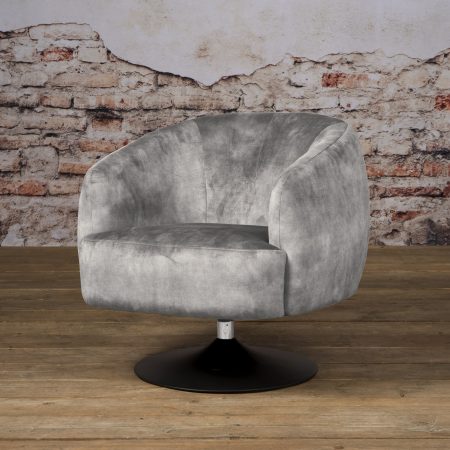 Tower Living Fauteuil 'Barga', kleur grijs