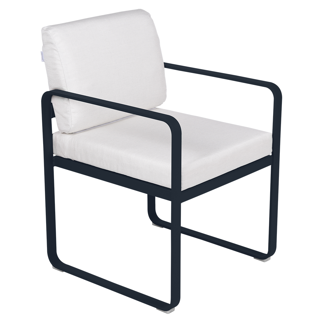Fermob Bellevie dining armchair tuinstoel Deep blue - Off-White