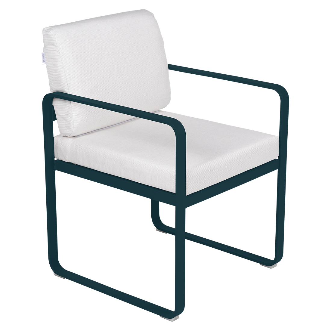 Fermob Bellevie dining armchair tuinstoel Acapulco blue - Off-White