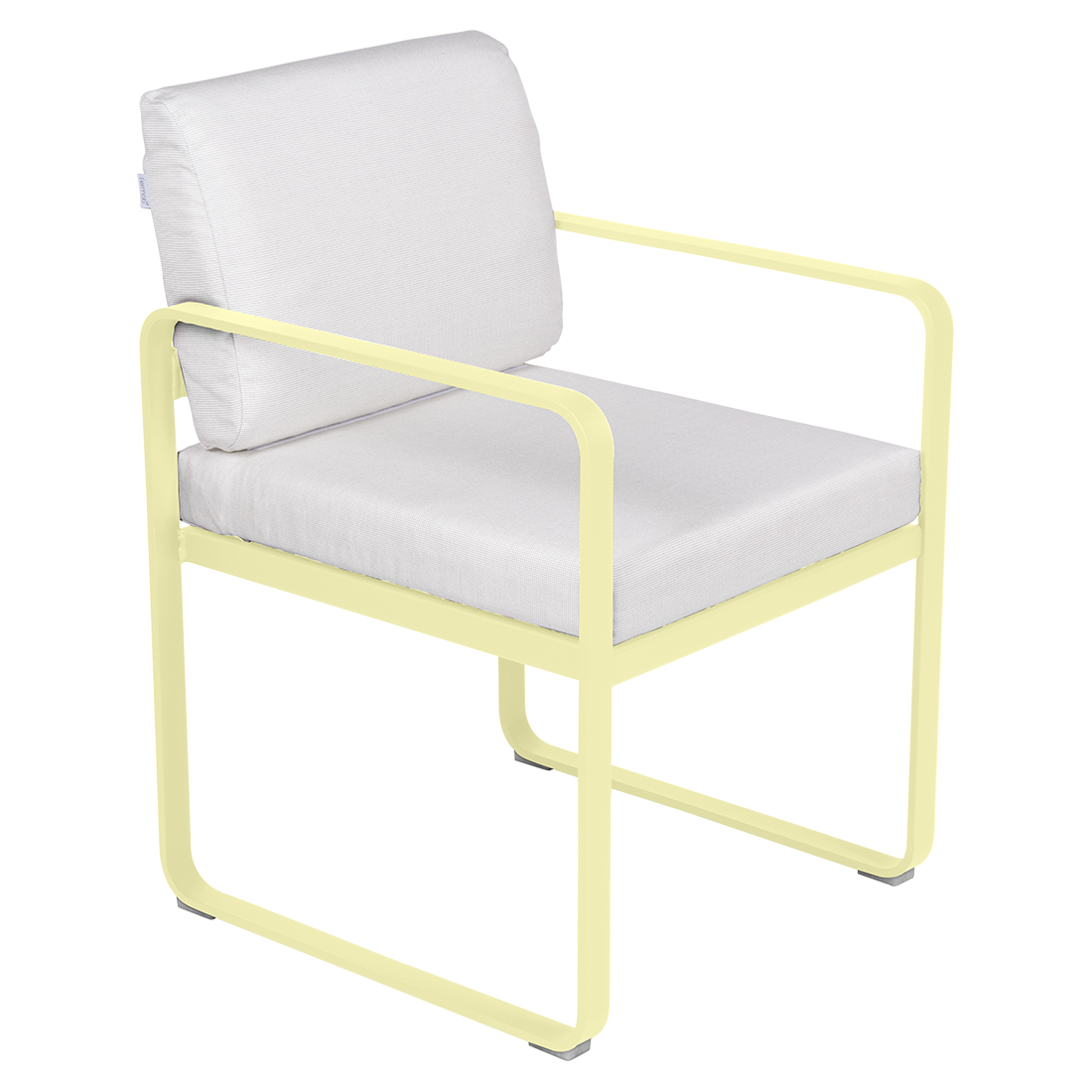Fermob Bellevie dining armchair tuinstoel Frosted lemon - Off-White