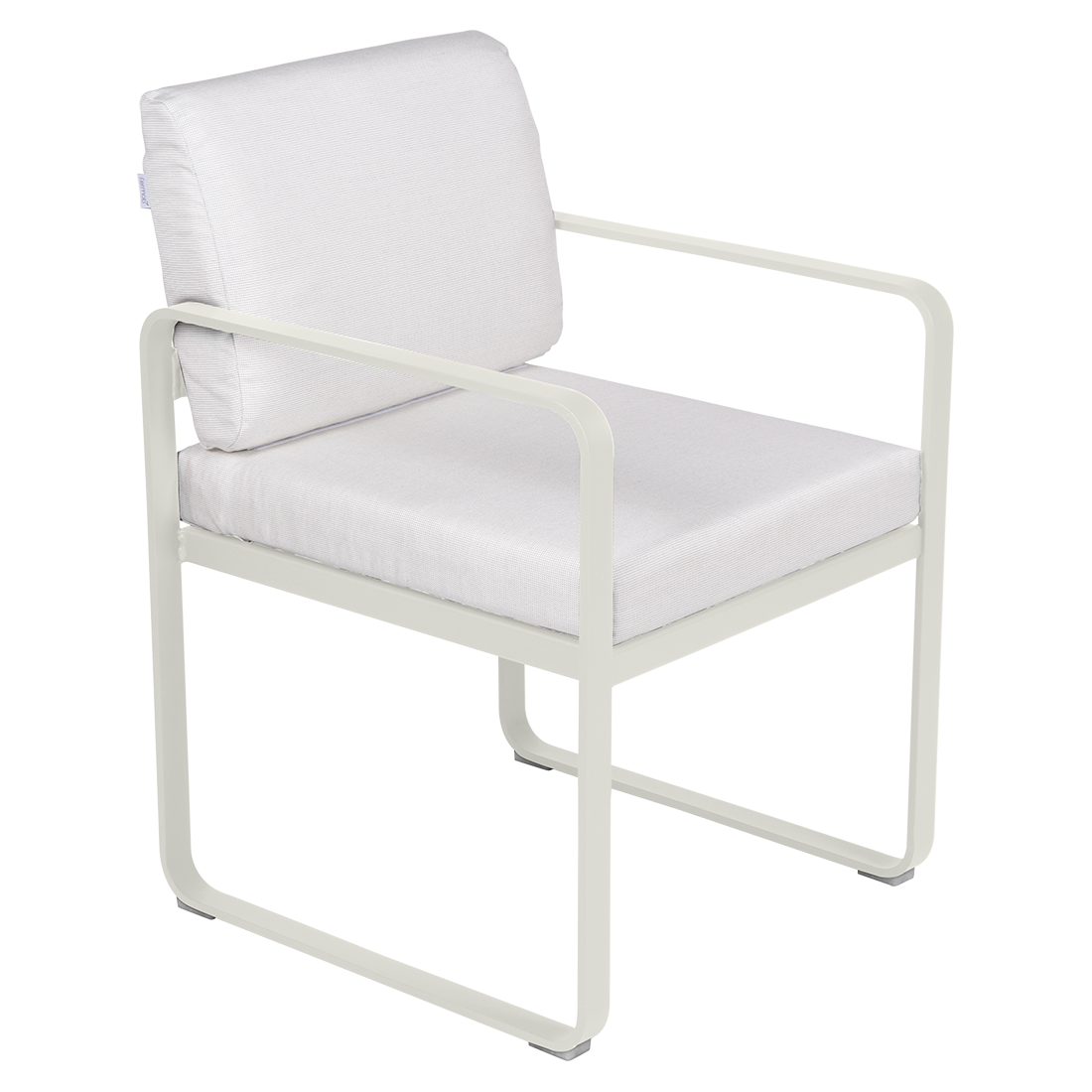 Fermob Bellevie dining armchair tuinstoel Clay grey - Off-White