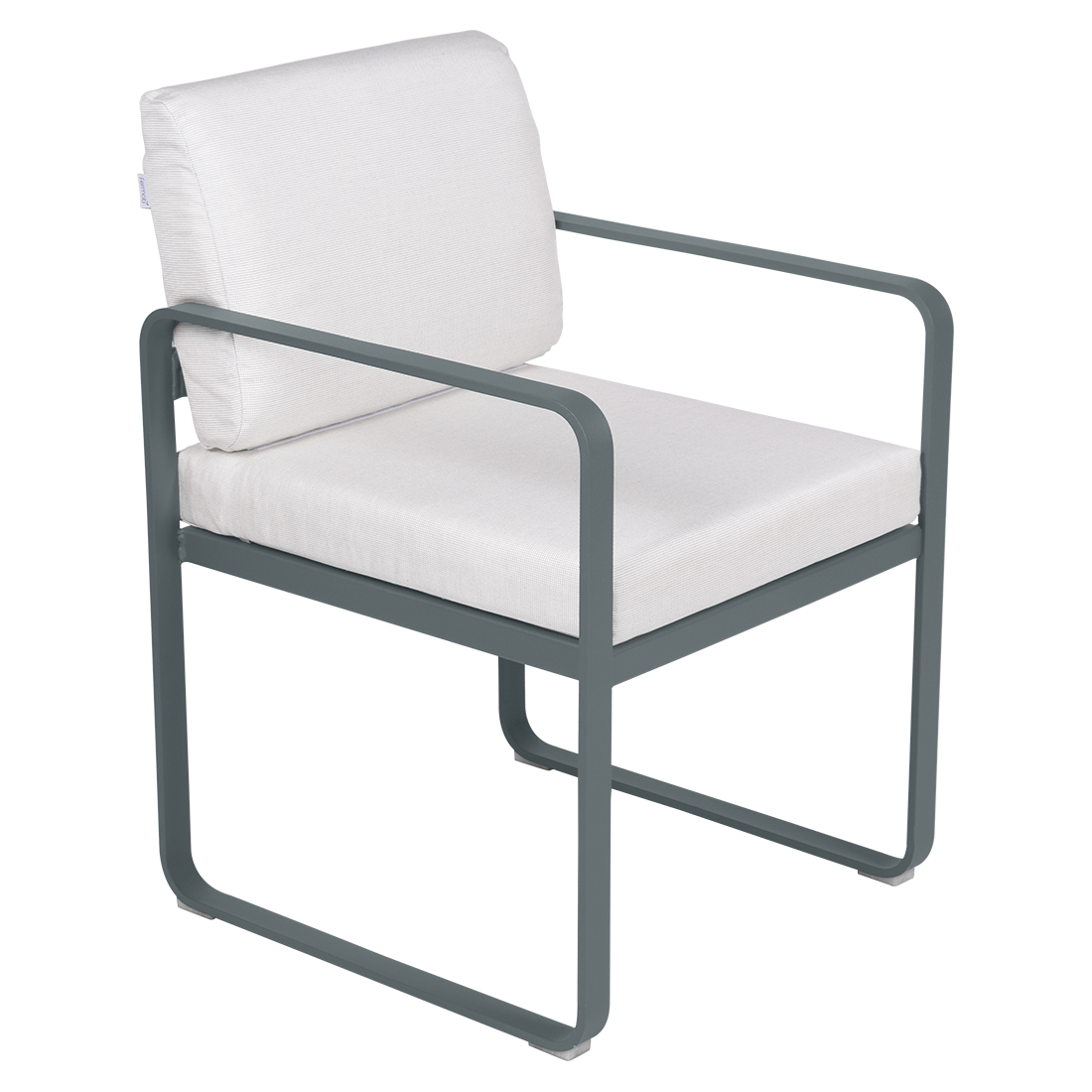 Fermob Bellevie dining armchair tuinstoel Storm grey - Off-White
