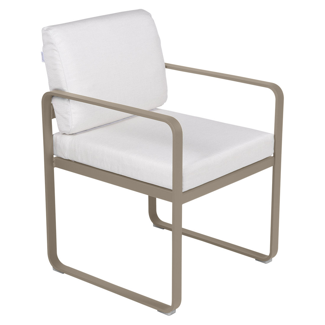 Fermob Bellevie dining armchair tuinstoel Nutmeg - Off-White
