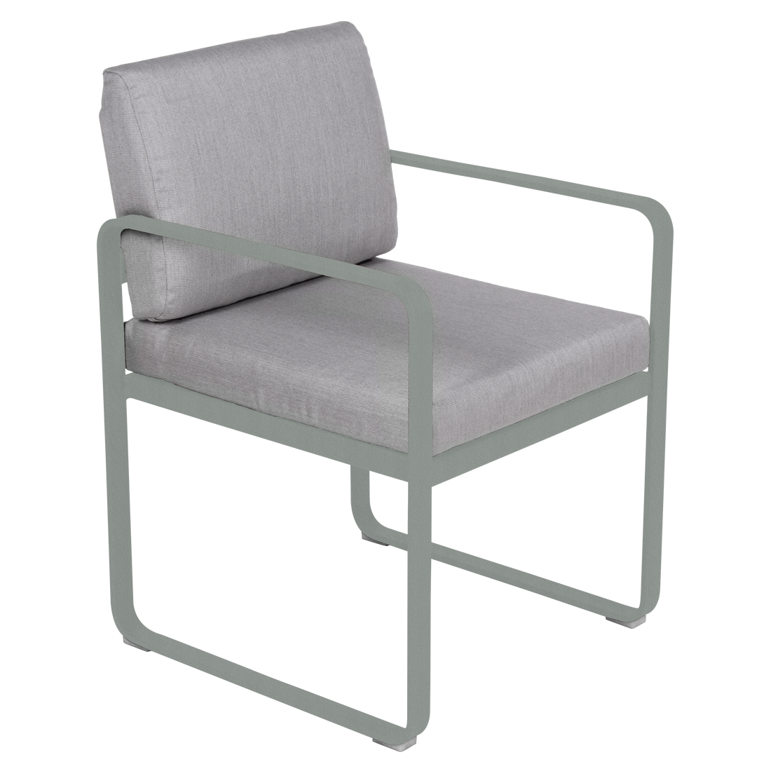 Fermob Bellevie dining armchair tuinstoel Lapilli grey - Flannel
