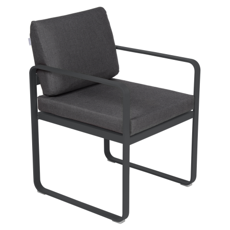Fermob Bellevie dining armchair tuinstoel Anthracite - Graphite