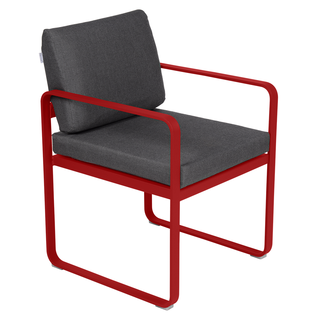 Fermob Bellevie dining armchair tuinstoel Poppy - Graphite