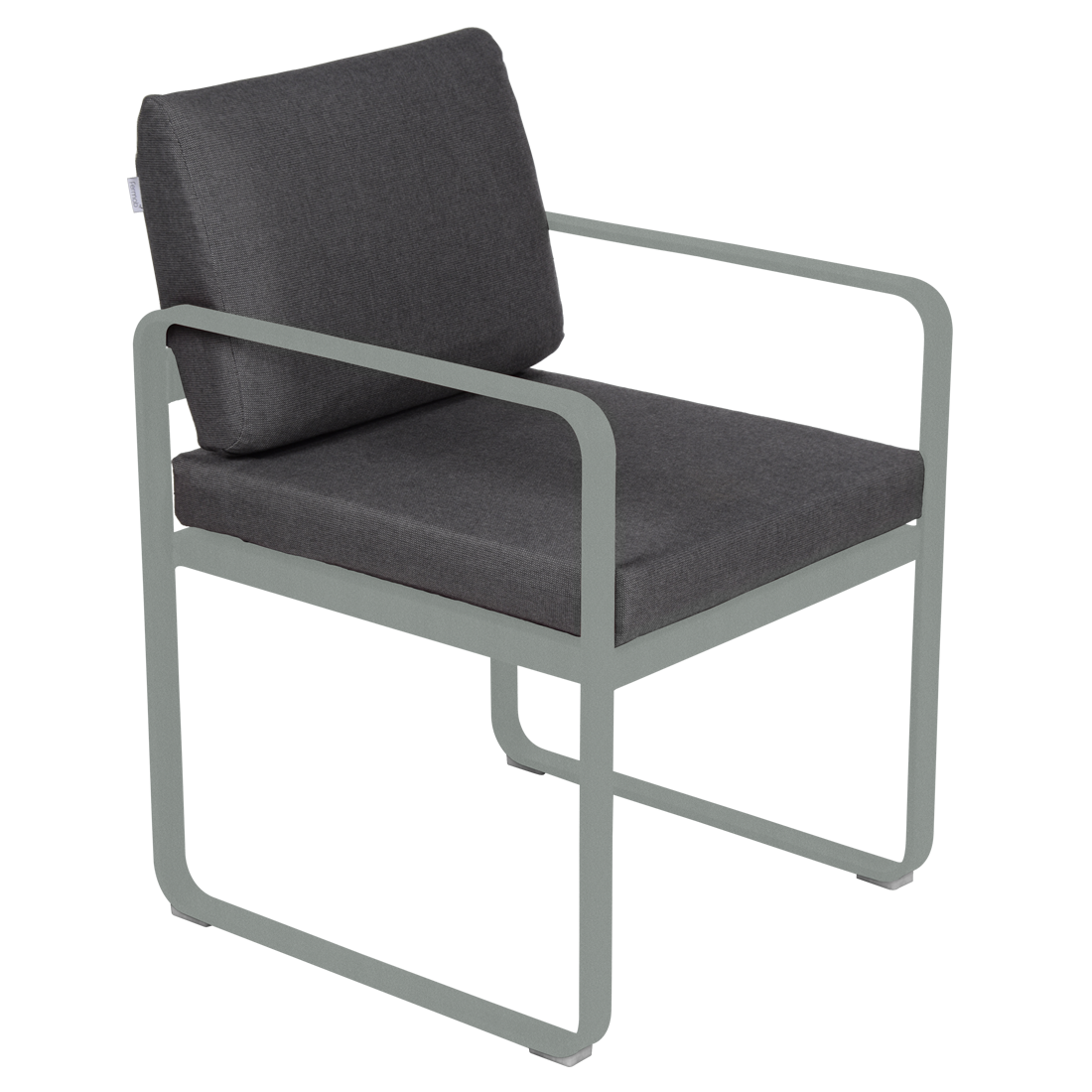 Fermob Bellevie dining armchair tuinstoel Lapilli grey - Graphite