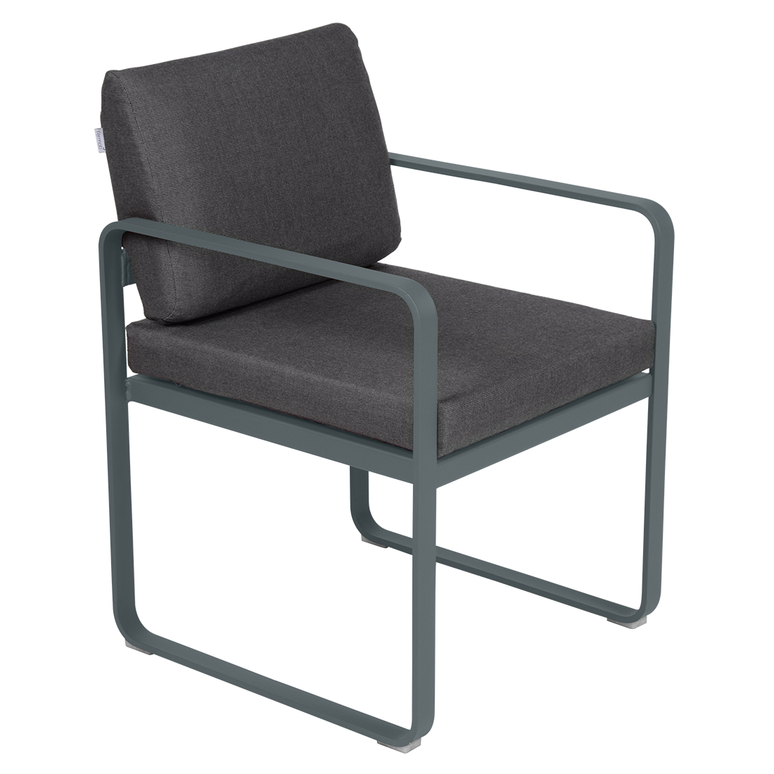 Fermob Bellevie dining armchair tuinstoel Storm grey - Graphite