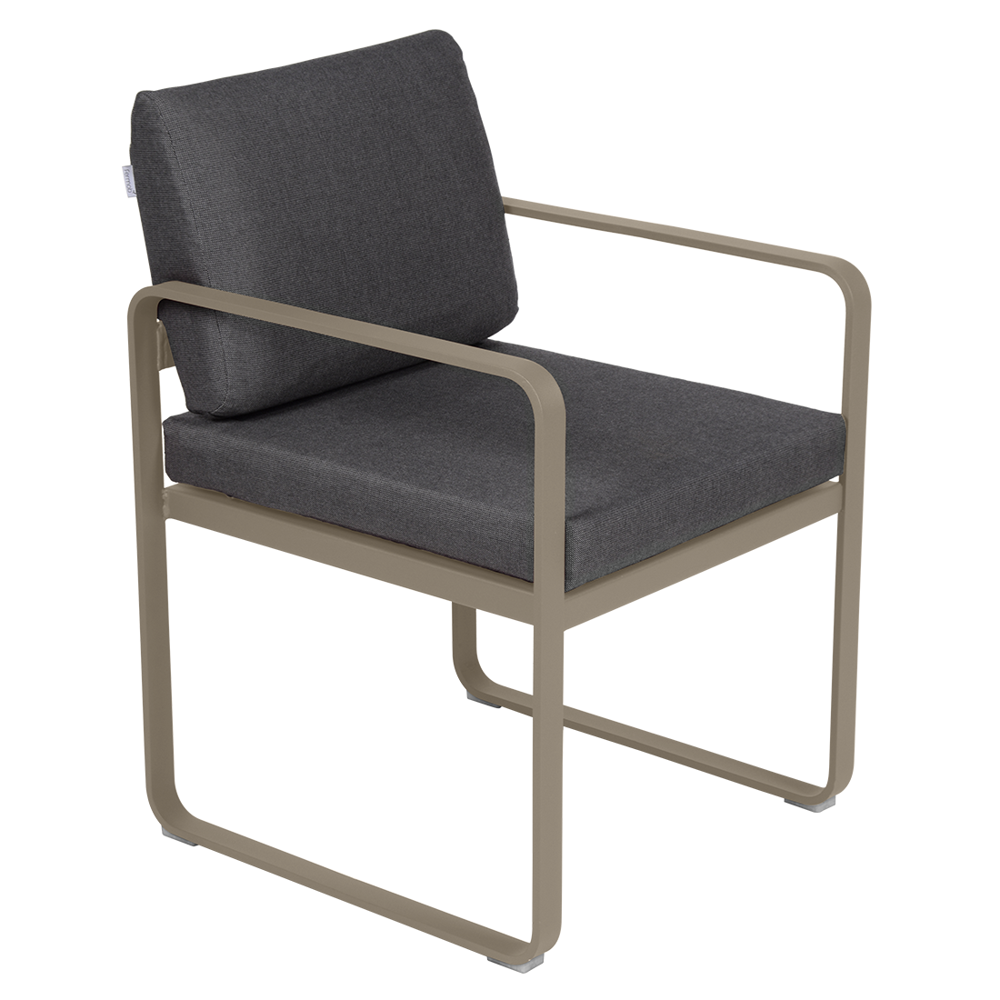 Fermob Bellevie dining armchair tuinstoel Gingerbread - Graphite