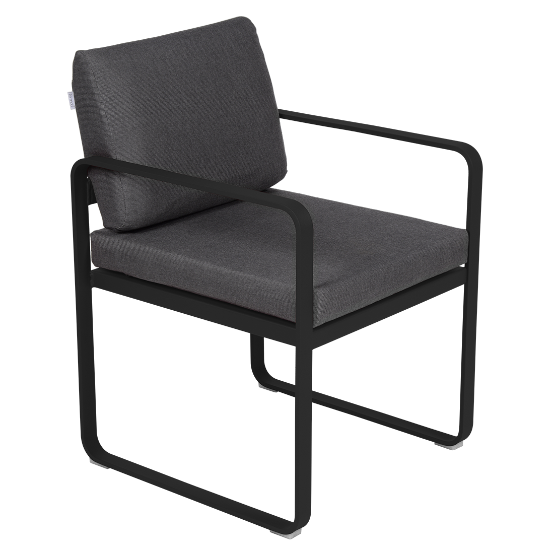 Fermob Bellevie dining armchair tuinstoel Liquorice - Graphite