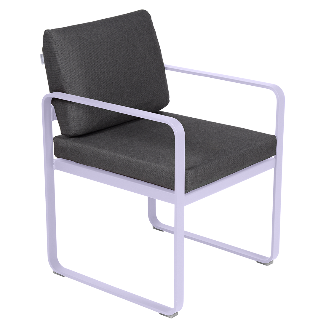 Fermob Bellevie dining armchair tuinstoel Marshmallow - Graphite