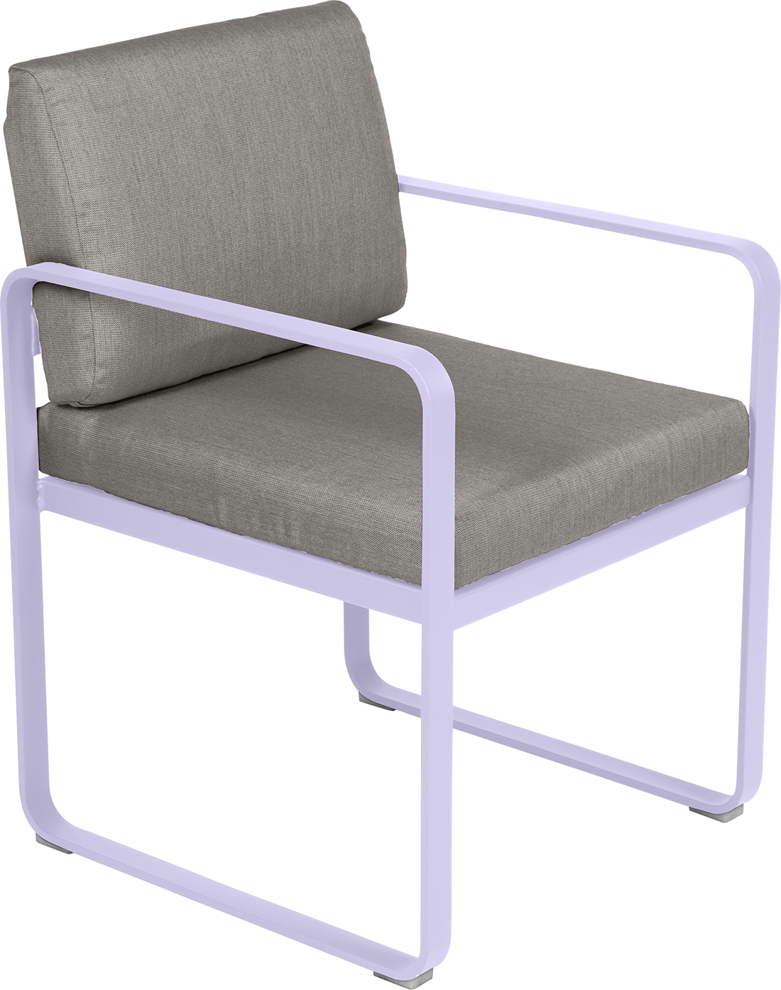 Fermob Bellevie dining armchair tuinstoel Marshmallow - Grey taupe