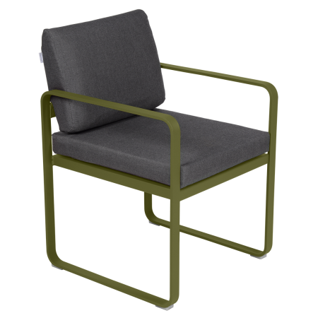 Fermob Bellevie dining armchair tuinstoel Pesto - Graphite