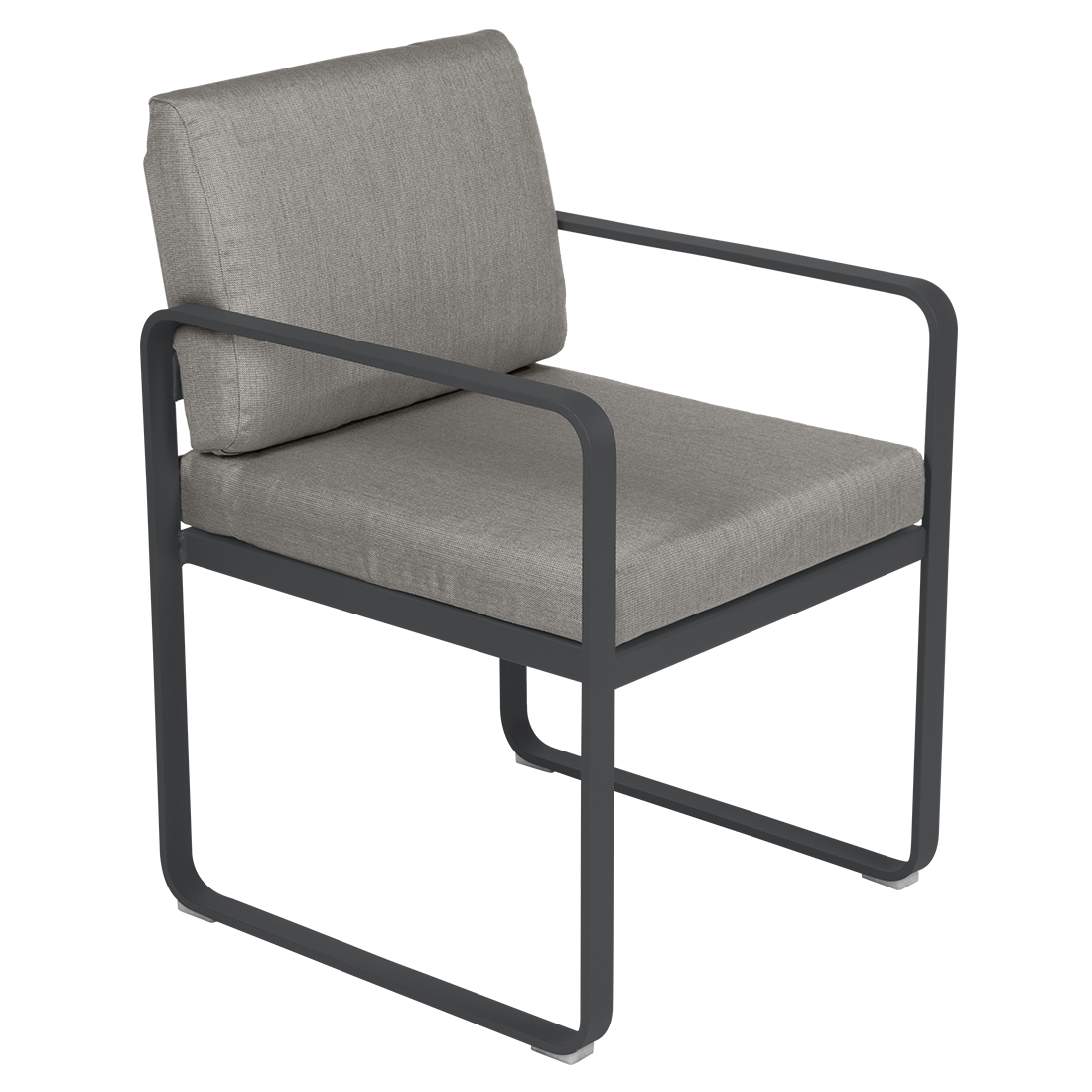 Fermob Bellevie dining armchair tuinstoel Anthracite - Grey taupe
