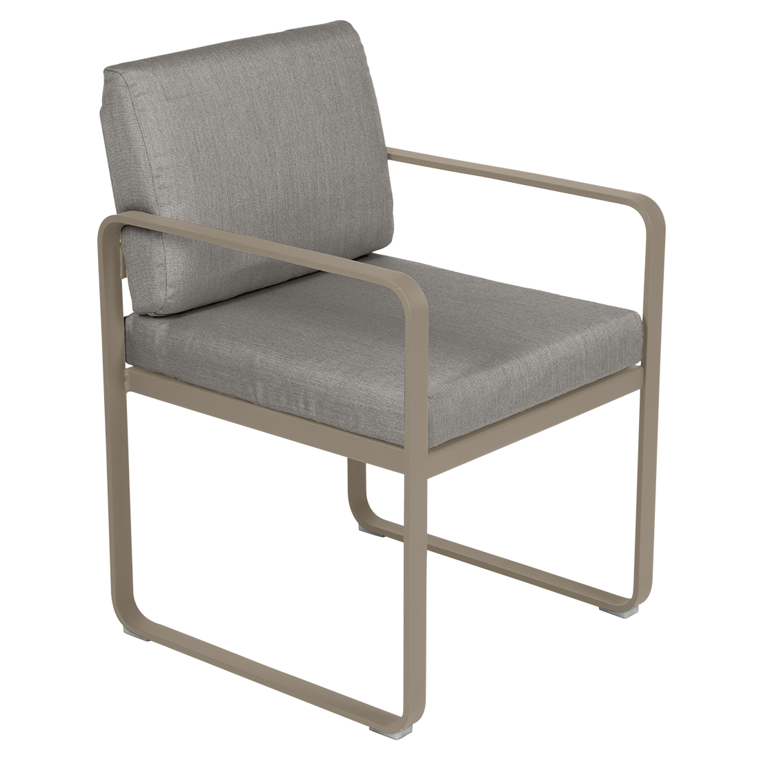 Fermob Bellevie dining armchair tuinstoel Nutmeg - Grey taupe