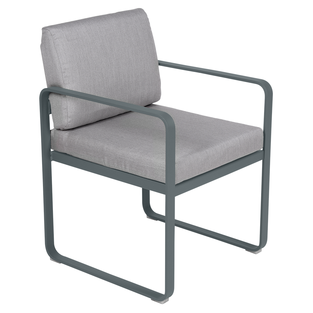 Fermob Bellevie dining armchair tuinstoel Storm grey - Flannel