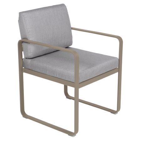 Fermob Bellevie dining armchair tuinstoel Nutmeg - Flannel