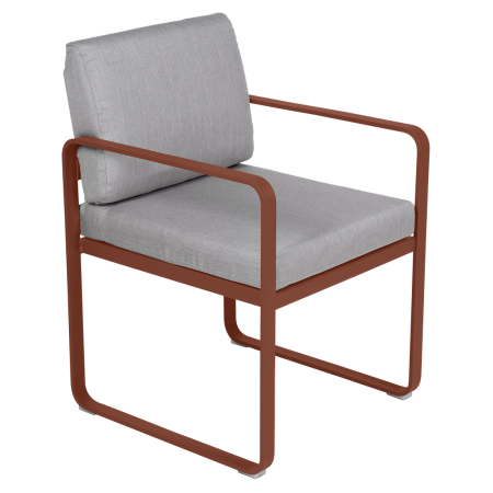 Fermob Bellevie dining armchair tuinstoel Red ochre - Flannel