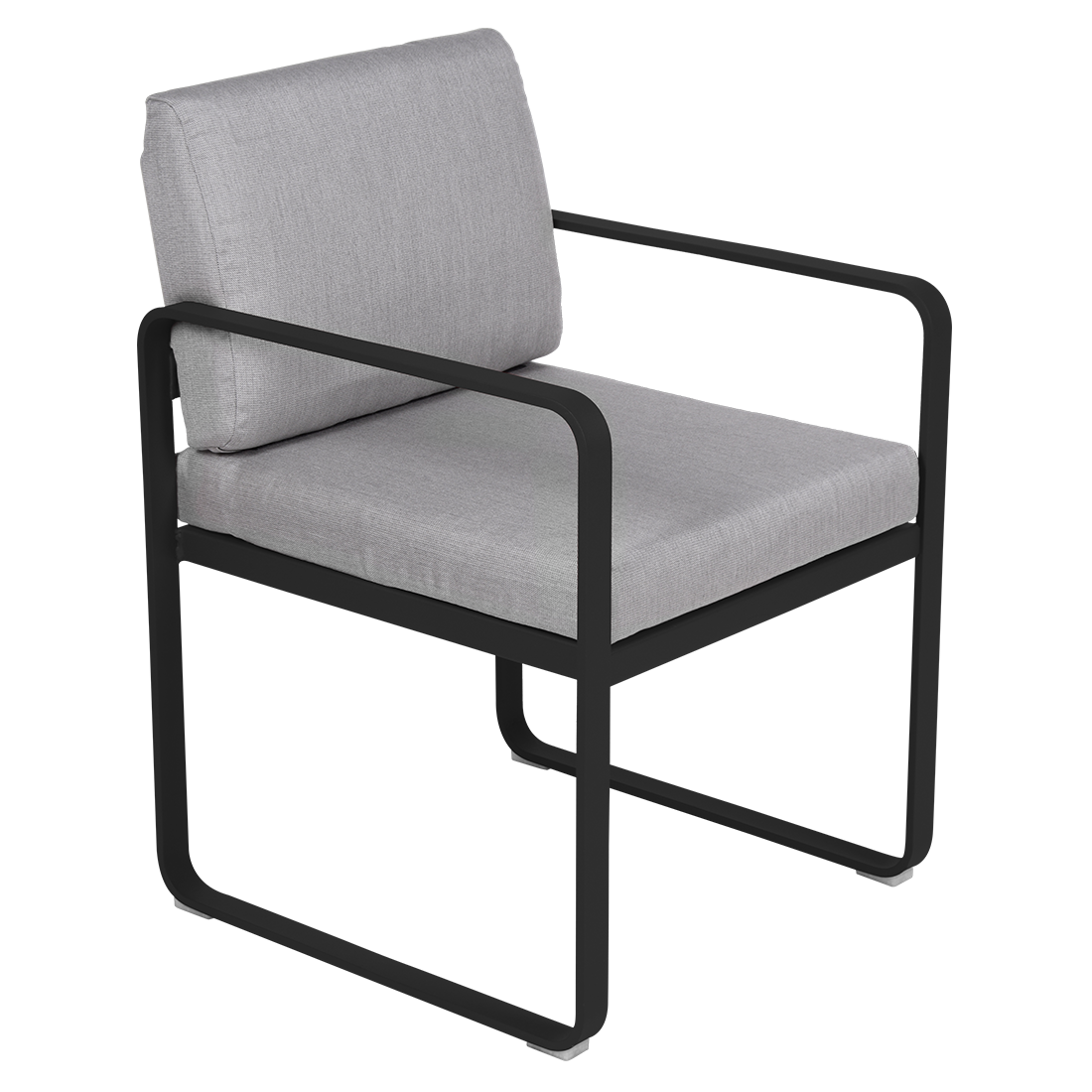 Fermob Bellevie dining armchair tuinstoel Liquorice - Flannel