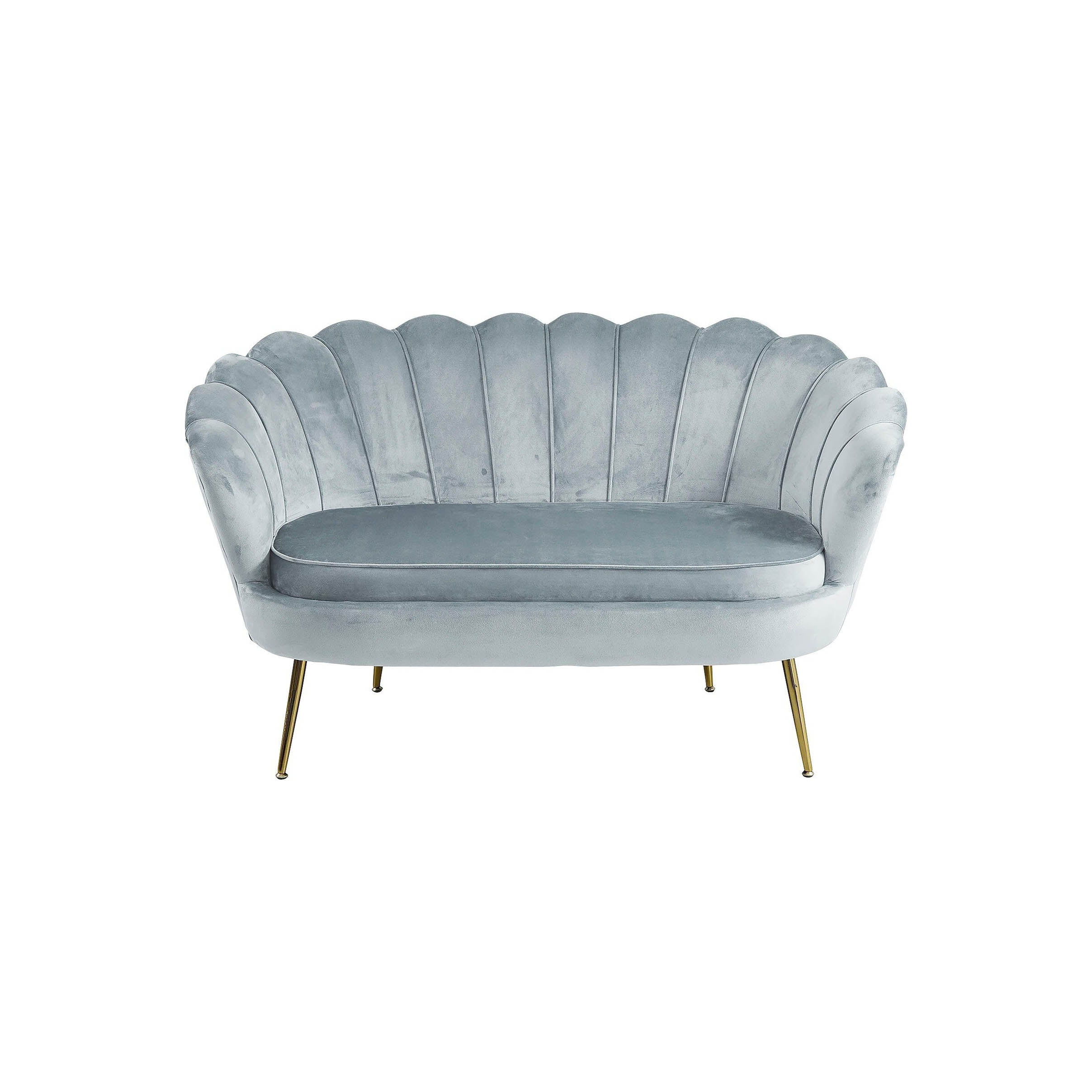 Bank Chanelle Lichtgrijs 136 cm