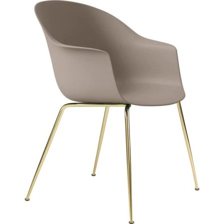 Gubi Bat eetkamerstoel brass semi matte New Beige